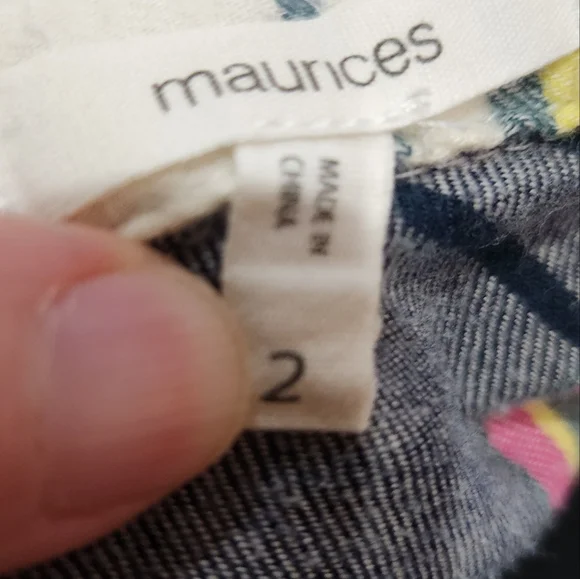 Maurices Multicolored Flannel. Size 2X. Super Cute! - Picture 8 of 8